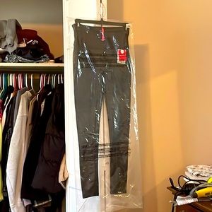 SPANX Black faux leather leggings